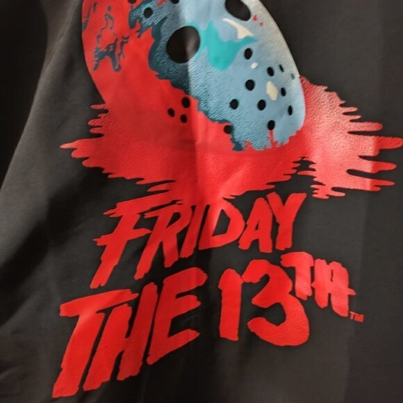 Jason Voorhees Friday the 13th Camp Crystal Reversable Jacket Size 2X-3X - Picture 5 of 12